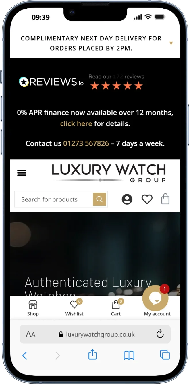 website responsive on iphone