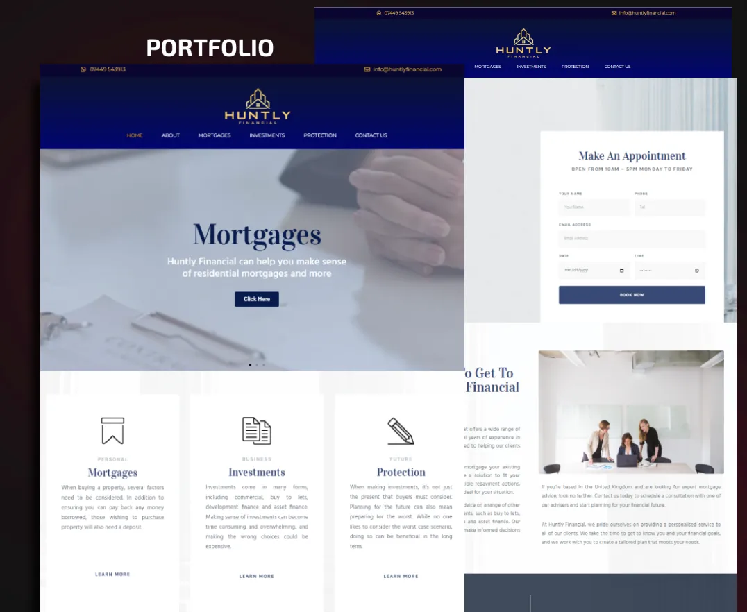 Finance website Design